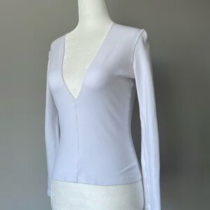 American Apparel White V neck 💟